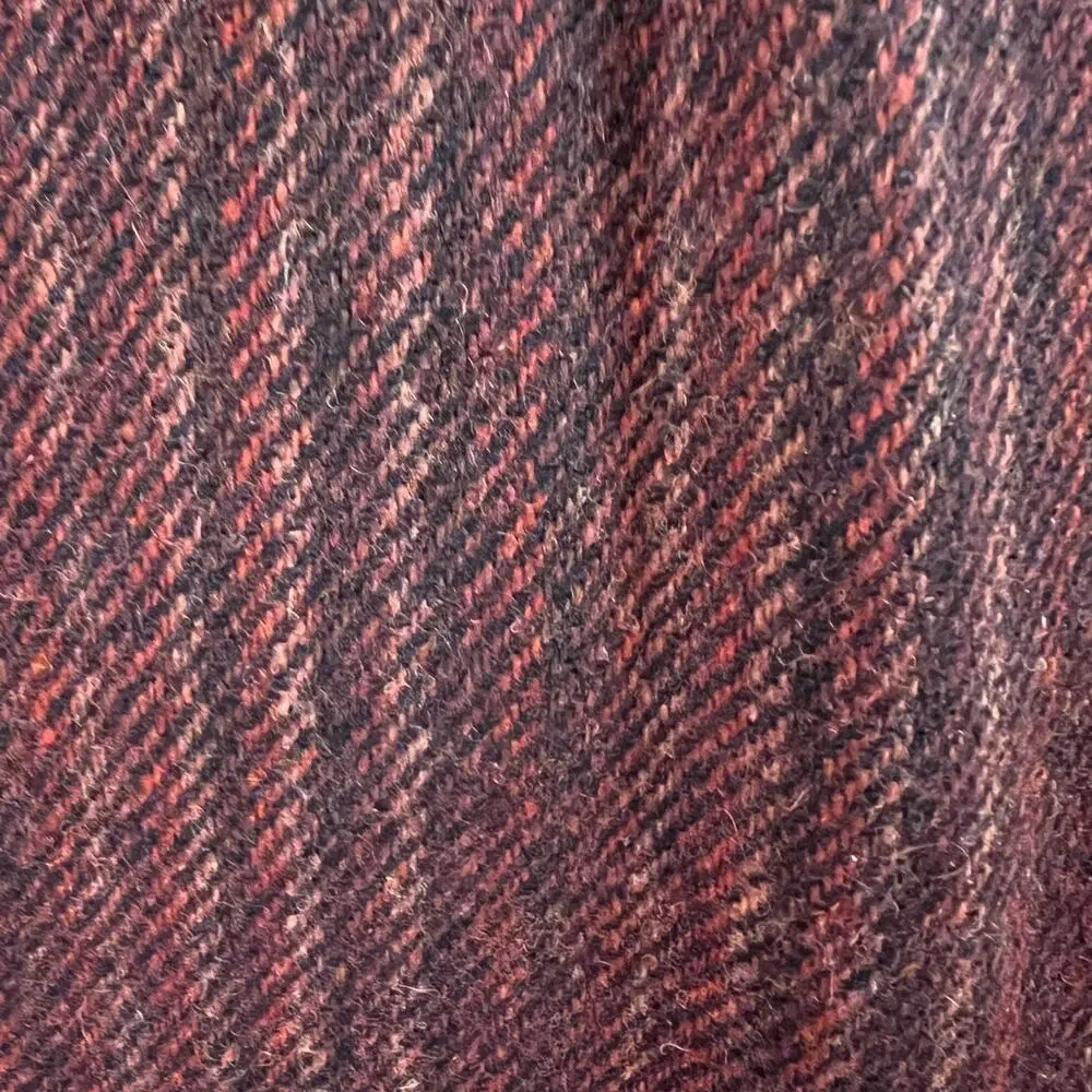 Vintage 90s Abbey Park Wool Midi Skirt Burgundy High Waist Made in USA 10